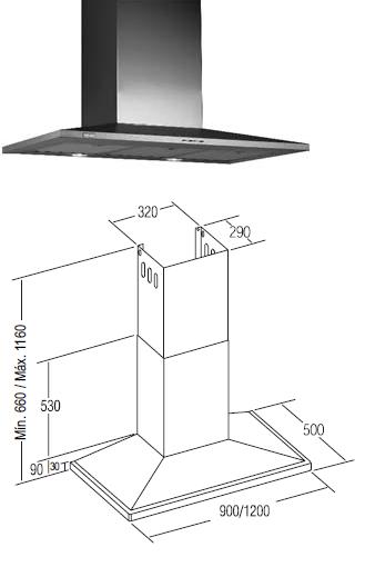 HOTA INOX  V PLUS VL3 BL -900mm ― Ventilatoare Store - Magazin Online