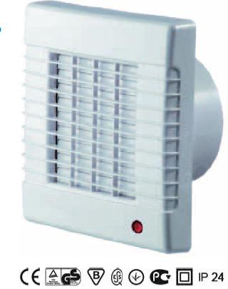 VENTILATOR(D=100mm) CU DIAFRAGMA SI TEMPORIZATOR MU PER 4T