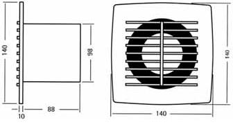 VENTILATOR (D=100 )PENTRU TEAVA EVACUARE MU 4 P  ― Ventilatoare Store - Magazin Online