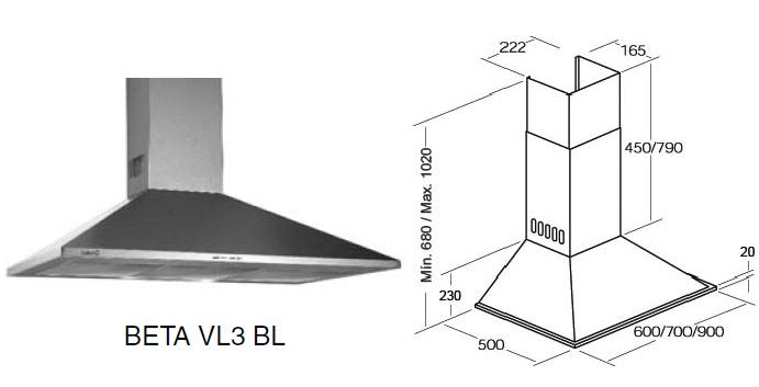 HOTA INOX BETA VL3 BL 700 mm   ― Ventilatoare Store - Magazin Online