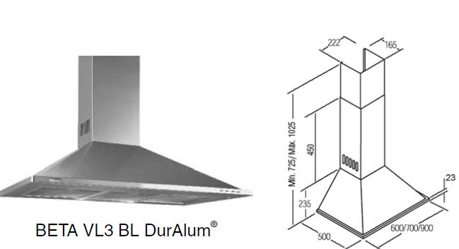 HOTA DURALUMINIU BETA VL3 BL 700mm  ― Ventilatoare Store - Magazin Online