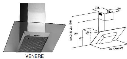 HOTA INOX-CRISTAL VENERE 900mm   ― Ventilatoare Store - Magazin Online